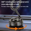 Foldable Magnetic Car Phone Holder - G712 Vacuum Adsorption, Silver - 6