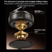 Foldable Magnetic Car Phone Holder - G712 Vacuum Adsorption, Silver - 9