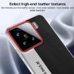 Xiaomi 14 Red Diamond Texture Leather PC Phone Case - 3