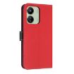 Redmi 13C 4G Global Leather Phone Case with Hand Strap - Red - 3