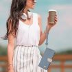 Redmi K70 Pro/Poco F6 Pro 5G Light Blue Leather Case with Hand Strap - 7