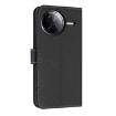 Redmi K80 Pro/Poco F7 Pro Black Metal Bow Leather Case with Hand Strap - 3