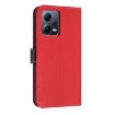 Redmi Note 12 5G/Poco X5 Red Metal Bow Leather Case with Hand Strap - 3