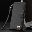 Redmi Note 12 Pro+ 5G Black Leather Case with Metal Bow & Hand Strap - 8