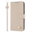 Redmi Note 14 Pro 4G Global Leather Case with Hand Strap - Apricot - 2