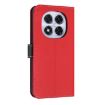 Red Leather Phone Case with Hand Strap for Redmi Note 14 Pro/Pro+ 5G - 3