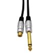 3m 6.35mm Mono Plug to RCA Female Audio Adapter Cable for Amp, Speaker - 4