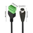 S-Video 8 Pin Male to 5 Pin Female Adapter Cable, 0.3m (Black) - 3