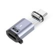 Type-C Male to Female PD240W 80Gbps Magnetic Adapter, Straight Head - 1