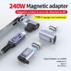 Type-C Male to Female PD240W 80Gbps Magnetic Adapter, Elbow Head - 3
