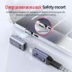 Type-C Male to Female PD240W 80Gbps Magnetic Adapter, Side Elbow, Grey - 4