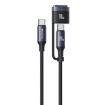 Yesido CA197 240W 2-in-1 Type-C & MagSafe 3 Cable, 2m (Black) - 1