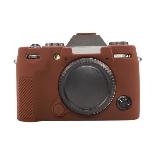 FUJIFILM X-T50 Coffee Silicone Protective Case - Glossy Soft Cover - 1
