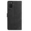 Samsung Galaxy A02S Leather Case, Rose Flower Embossed, Black, 166mm EU - 3