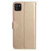 Samsung Galaxy A03 Gold Rose Flower Embossed Leather Phone Case - 3
