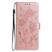 Samsung Galaxy A05 Rose Flower Embossed Leather Case Rose Gold - 2