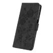 Samsung Galaxy A05 Black Leather Case with Rose Flower Embossing - 5