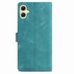 Samsung Galaxy A06 Green Leather Case with Rose Flower Embossing - 3