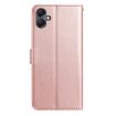 Samsung Galaxy A07 Rose Flower Embossed Leather Case Rose Gold - 3