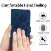 Samsung Galaxy A20e Dark Blue Rose Embossed Leather Phone Case - 8