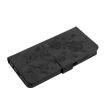 Samsung Galaxy A25 Black Leather Case with Rose Flower Embossing - 6
