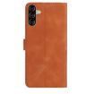 Samsung Galaxy A26 Brown Leather Case with Rose Flower Embossing - 3