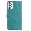 Samsung Galaxy A33 Green Leather Case with Rose Flower Embossing - 3