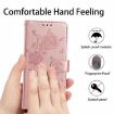 Samsung Galaxy A42 Rose Flower Embossed Leather Case - Rose Gold - 8