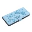 Samsung Galaxy A50 Leather Case, Rose Flower Embossed, Sky Blue - 6