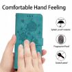 Samsung Galaxy A50 Green Rose Flower Embossed Leather Phone Case - 8