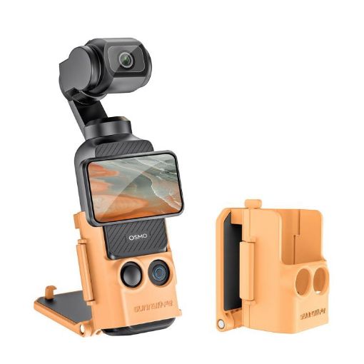 DJI OSMO Pocket 3 Sunnylife Magnetic Mount Tabletop Base Bracket Orange - 1