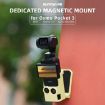 DJI OSMO Pocket 3 Sunnylife Magnetic Mount Tabletop Base Bracket Orange - 2