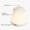 Rechargeable 3W Rose Night Light - Touch Sensor Bedside Ambient Lamp - 3