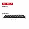 Tesla Model 3/Y/S/X Carbon Fiber Trunk Logo Sticker, Black, L/R Drive - 4