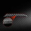 Tesla Model 3/Y/S/X Carbon Fiber Trunk Logo Sticker, Black, L/R Drive - 5
