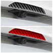 Tesla Model 3/Y/S/X Carbon Fiber Trunk Logo Sticker, Black, L/R Drive - 6