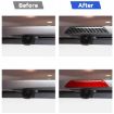 Tesla Model 3/Y/S/X Carbon Fiber Trunk Logo Sticker, Red, L/R Drive - 7