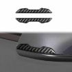 Carbon Fiber Rearview Mirror Stickers for Tesla Model 3/Y/S/X (2pcs, Black) - 1
