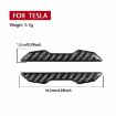Tesla Model 3/Y/S/X Carbon Fiber Rearview Mirror Stickers, Red, 2pcs Set - 4