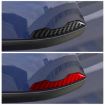 Tesla Model 3/Y/S/X Carbon Fiber Rearview Mirror Stickers, Red, 2pcs Set - 6
