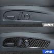 Tesla Model 3 2023 Carbon Fiber Seat Adjustment Stickers 2pcs Set - 7