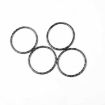 Tesla Model 3/Y Carbon Fiber Wheel Hub Decoration Ring Set - 4pcs, Black - 2