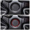 Tesla Model 3/Y Carbon Fiber Wheel Hub Decoration Ring Set - 4pcs, Black - 5