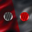 Tesla Model 3 2023 Carbon Fiber Emergency Light Button Sticker Black - 4