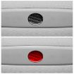 Tesla Model 3 2023 Carbon Fiber Emergency Light Button Sticker Black - 5