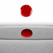 Tesla Model 3 2023 Carbon Fiber Emergency Light Button Sticker Red - 1