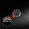 Tesla Model 3 2023 Carbon Fiber Emergency Light Button Sticker Red - 3