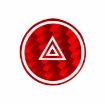 Tesla Model 3 2023 Carbon Fiber Emergency Light Button Sticker Red - 2