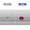 Tesla Model 3 2023 Carbon Fiber Emergency Light Button Sticker Red - 5
