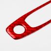 Tesla Model 3/Y Carbon Fiber Front Light Panel Sticker Red 2017-2024 - 2